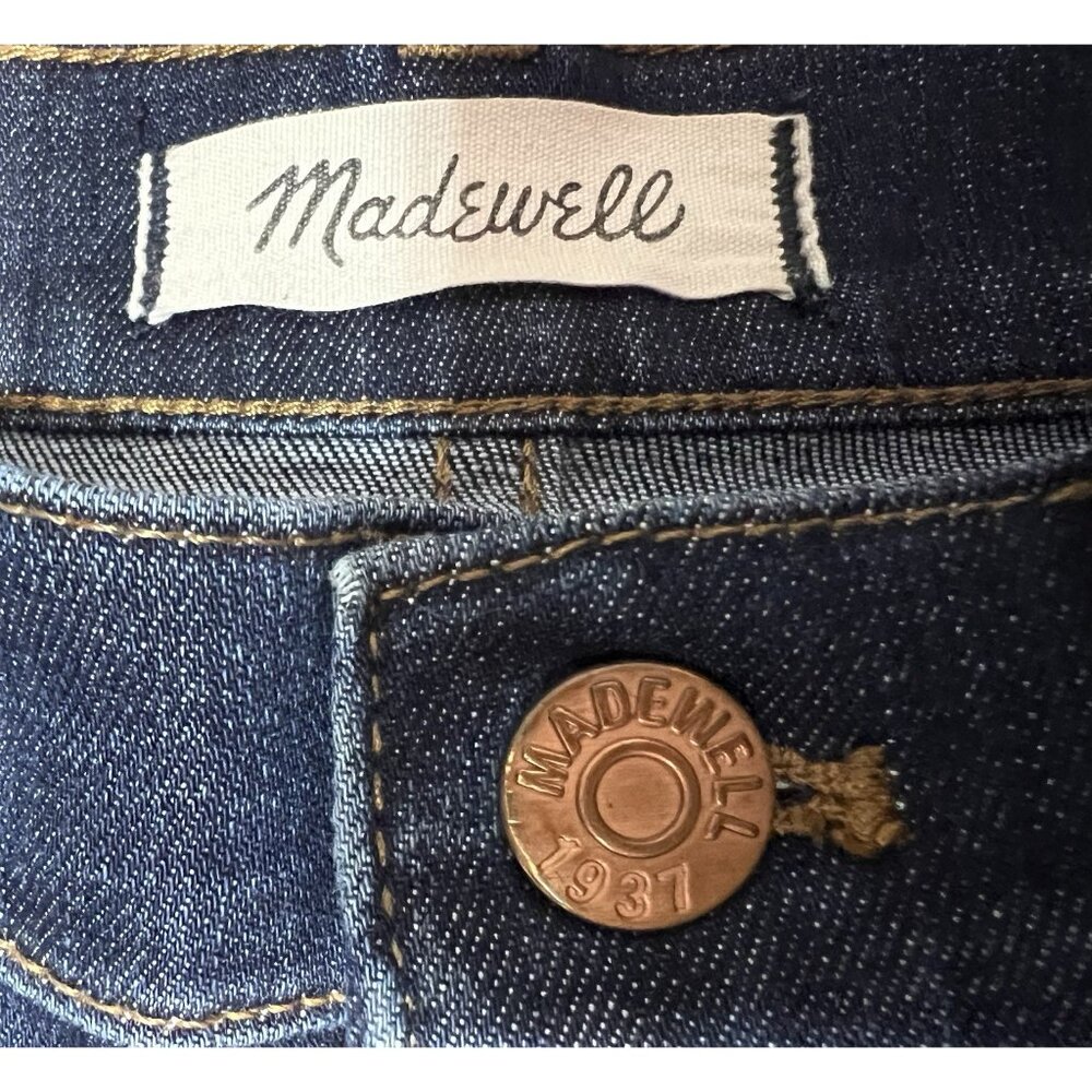 madewell Women’s Jeans Size 28 cali demi boot Mid Rise Blue Zipper Stretch - Picture 5 of 15